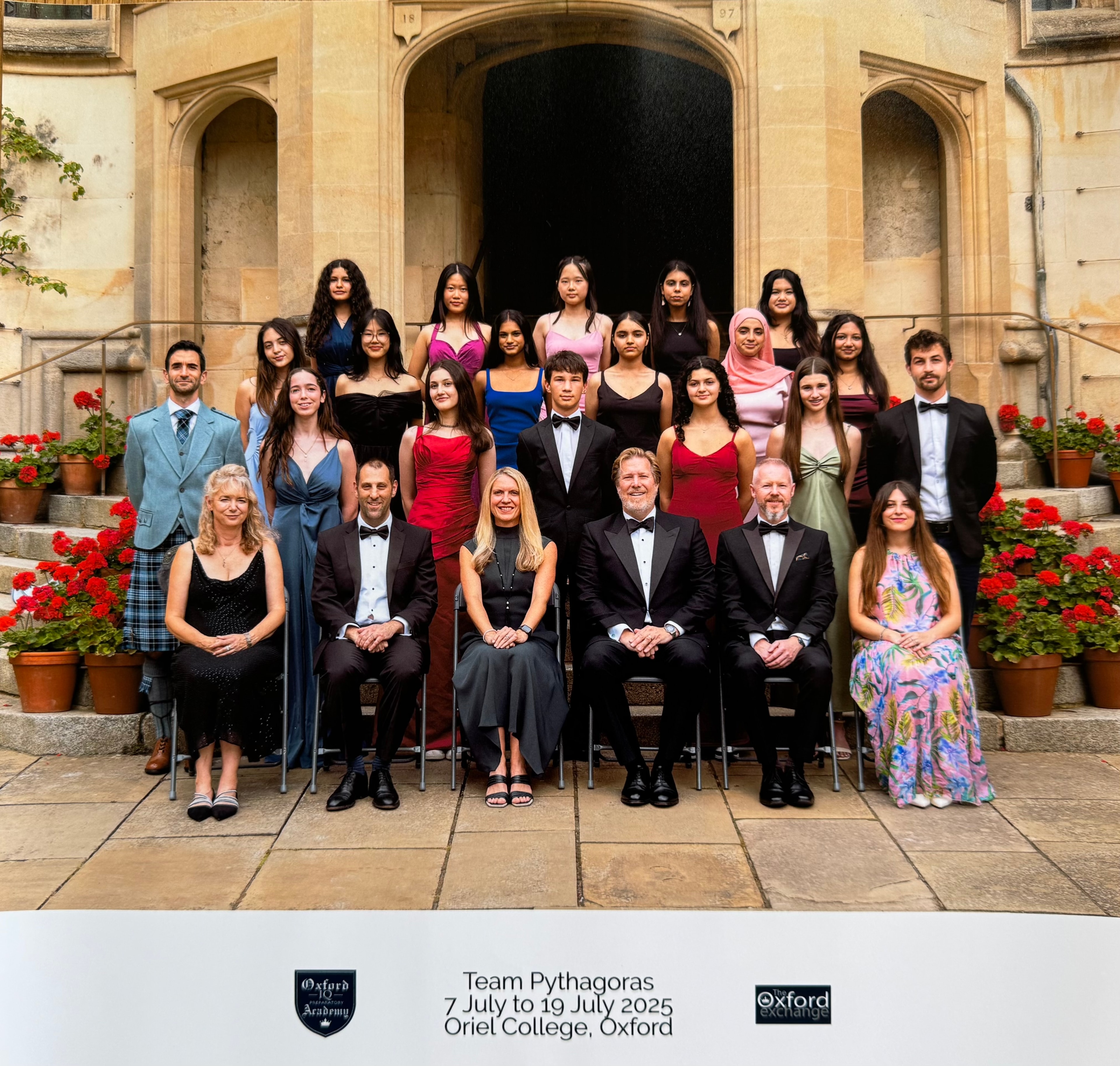 Team Pythagoras formal group photograph at Oxford IQ Academy