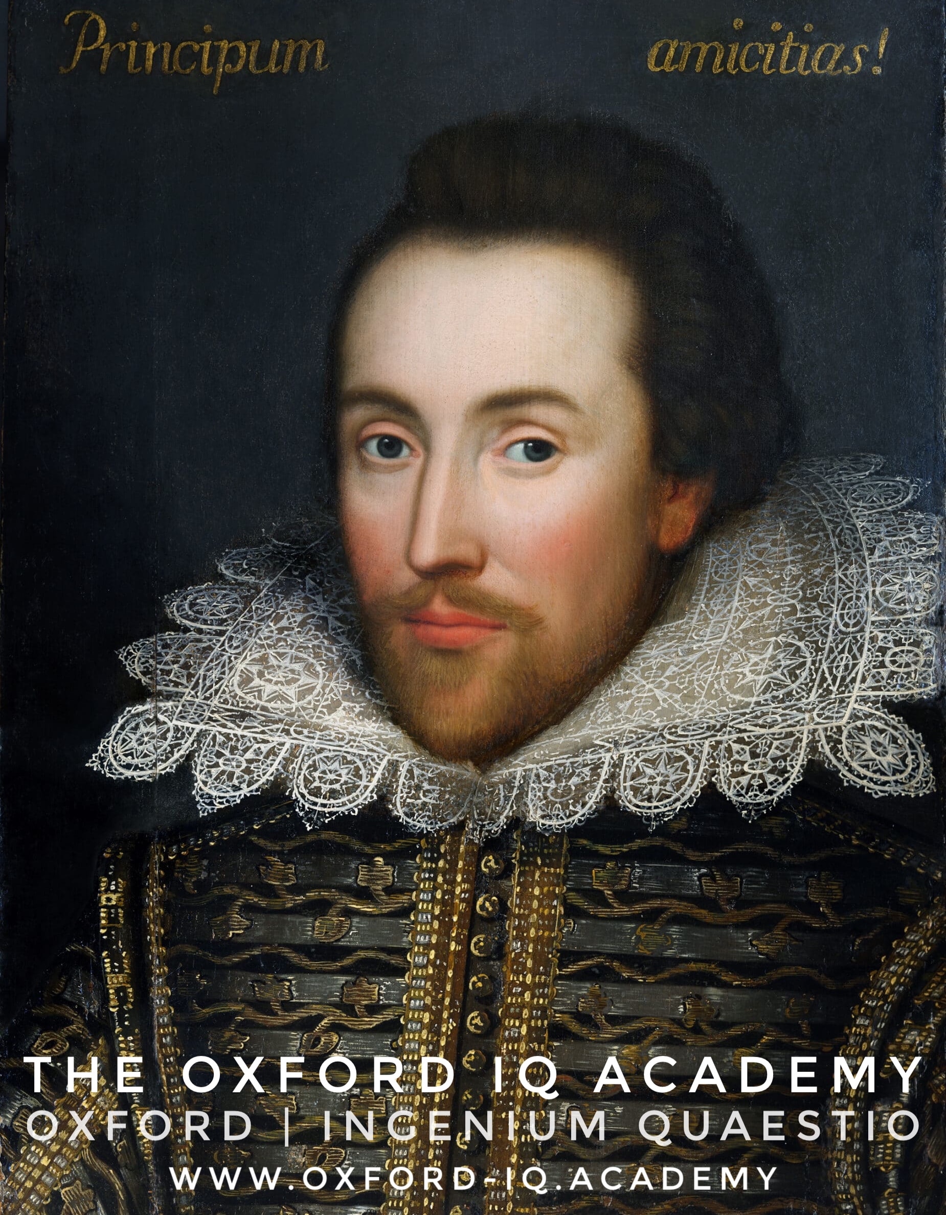 Oxford IQ Academy Shakespeare poster — Principum amicitias